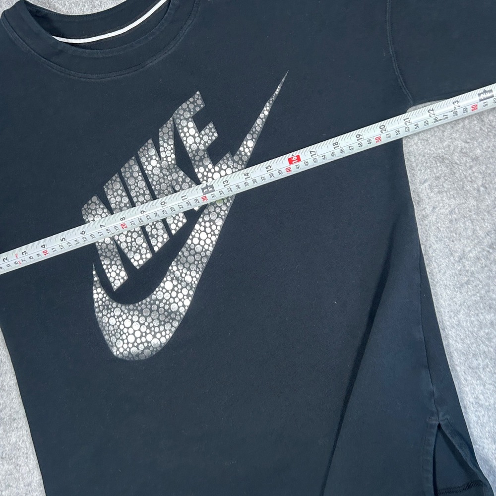 Nike Sweatshirt Women Medium Black Graphic Pullover Activewear Athleisure - Picture 6 of 16